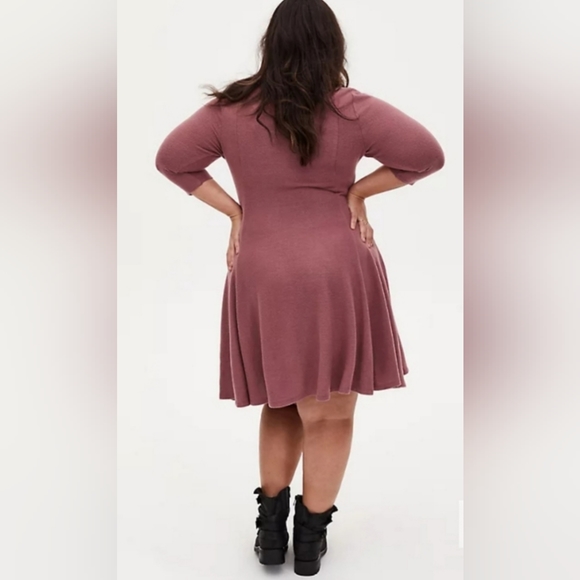 Torrid Super Soft Plush Blush Pink Dress Size 3X NWOT - Picture 3 of 4